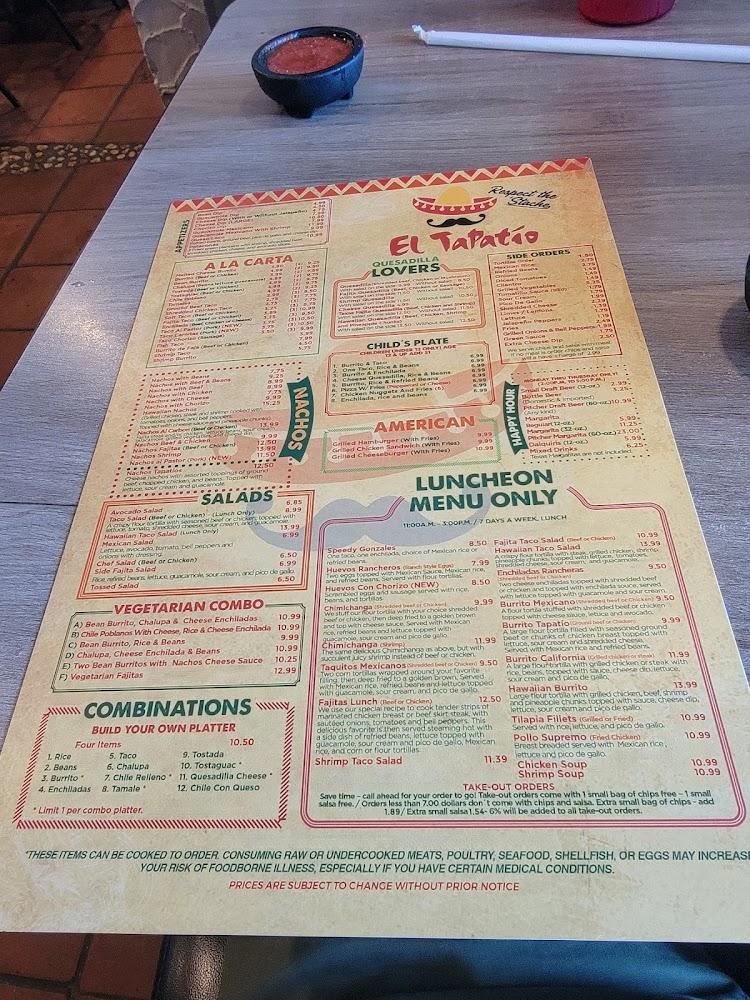 El Tapatio Mexican Restaurant Menu image 4